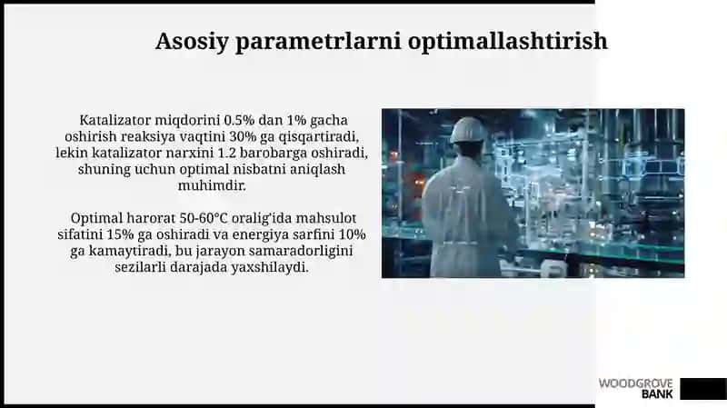 Texnologik jarayonlarda optimal sharoit 3