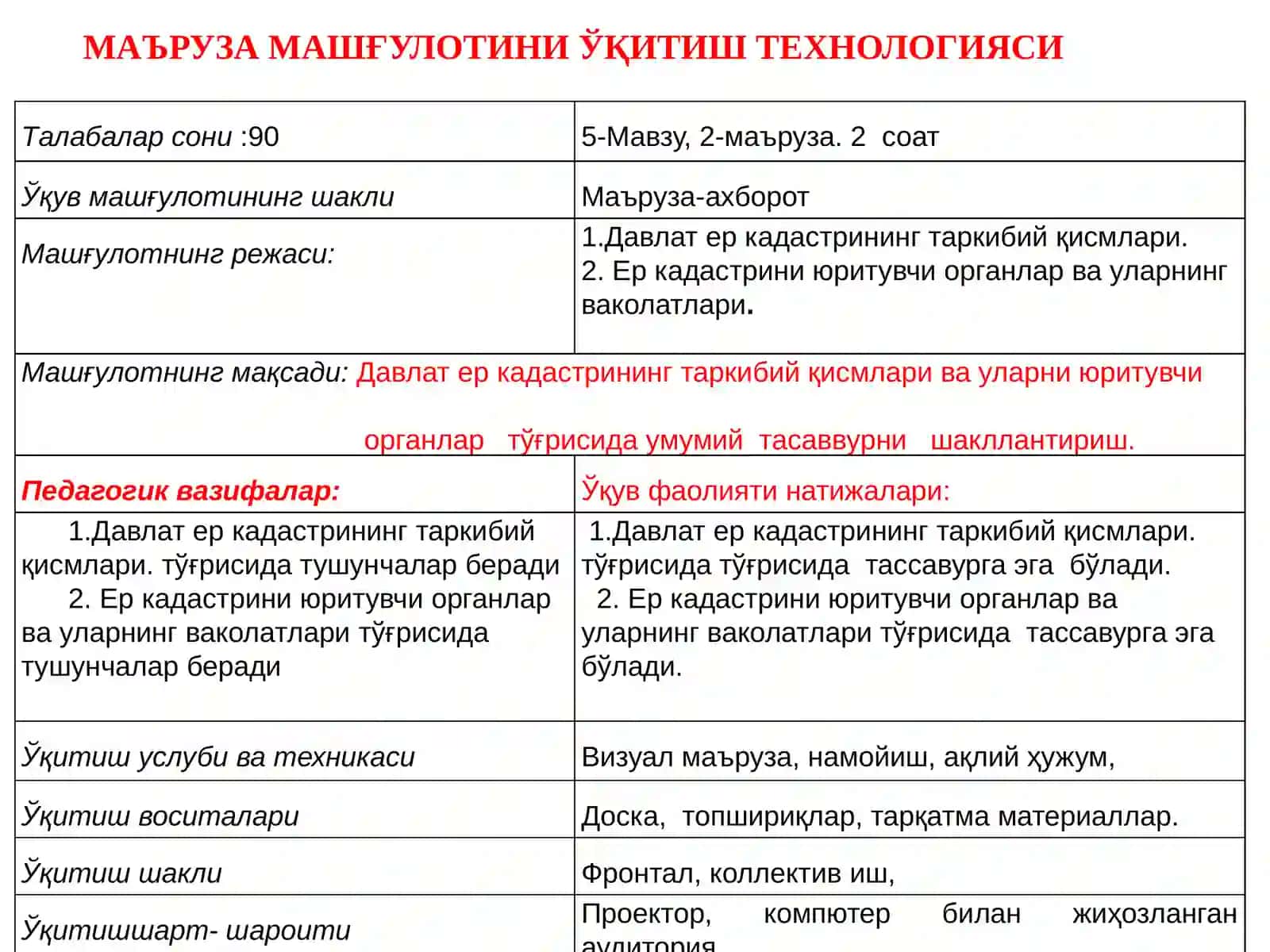 Давлат ер кадастрининг ҳуқуқий асослари 3