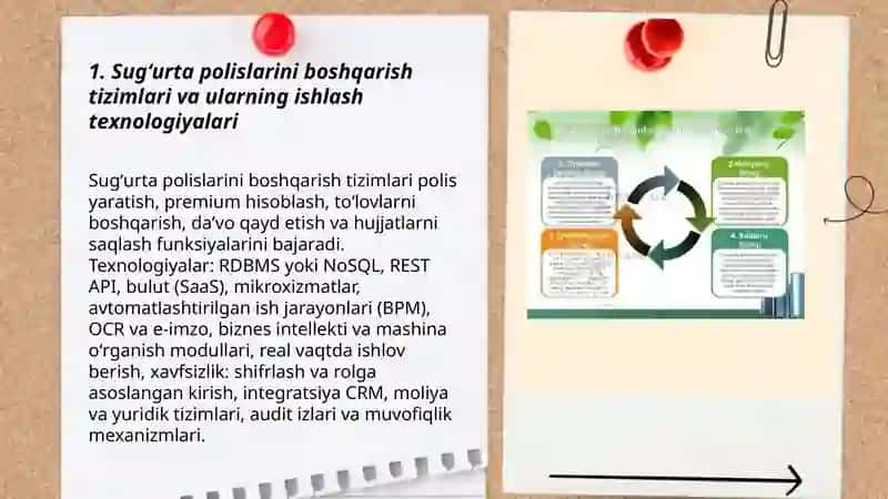 Sugʻurta va lizing tashkilotlarida qoʻllaniladigan amaliy dasturiy taʼminotlar hamda ularni ishlash texnologiyasi 3