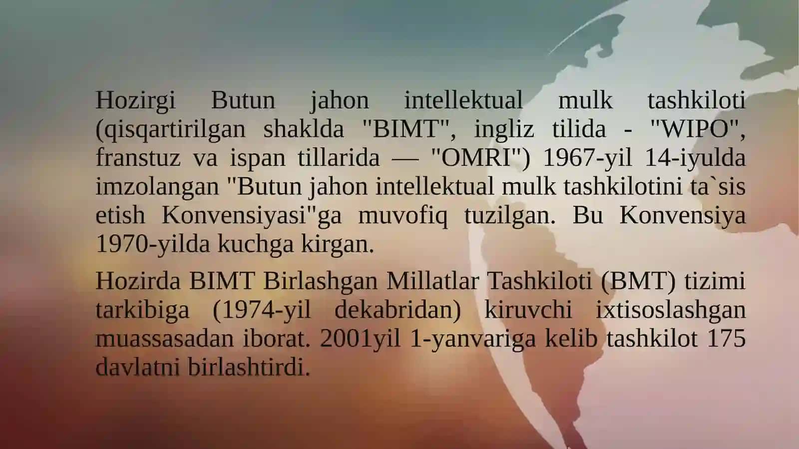BUTUN JAHON INTELLEKTUAL MULK TASHKILOTI VA O’ZBEKISTON 3