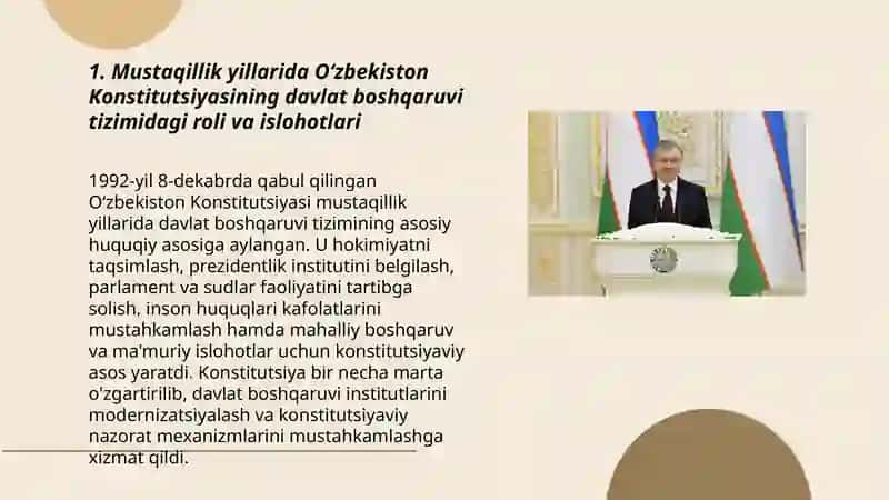 Mustaqillik Yillarida Davlat Boshqaruvi Tizimida Amalga Oshirilgan Islohotlar 3