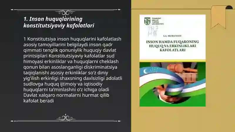 Inson hamda fuqaroning huquq va erkinliklari kafolatlari 3