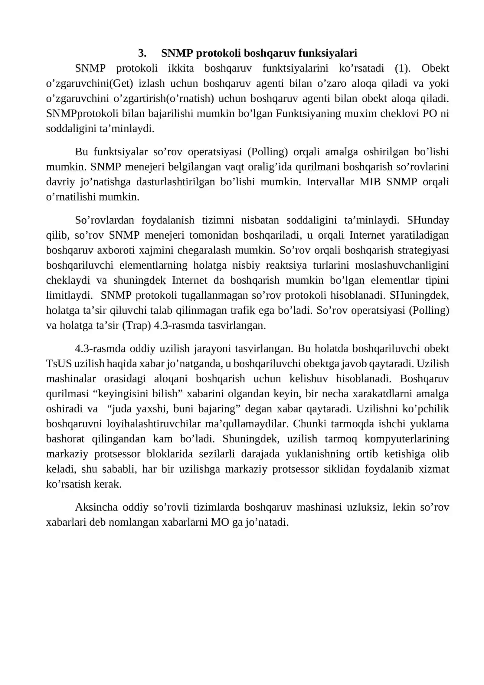 SNMP protokoli, asosiy xususiyatlari va modeli 3