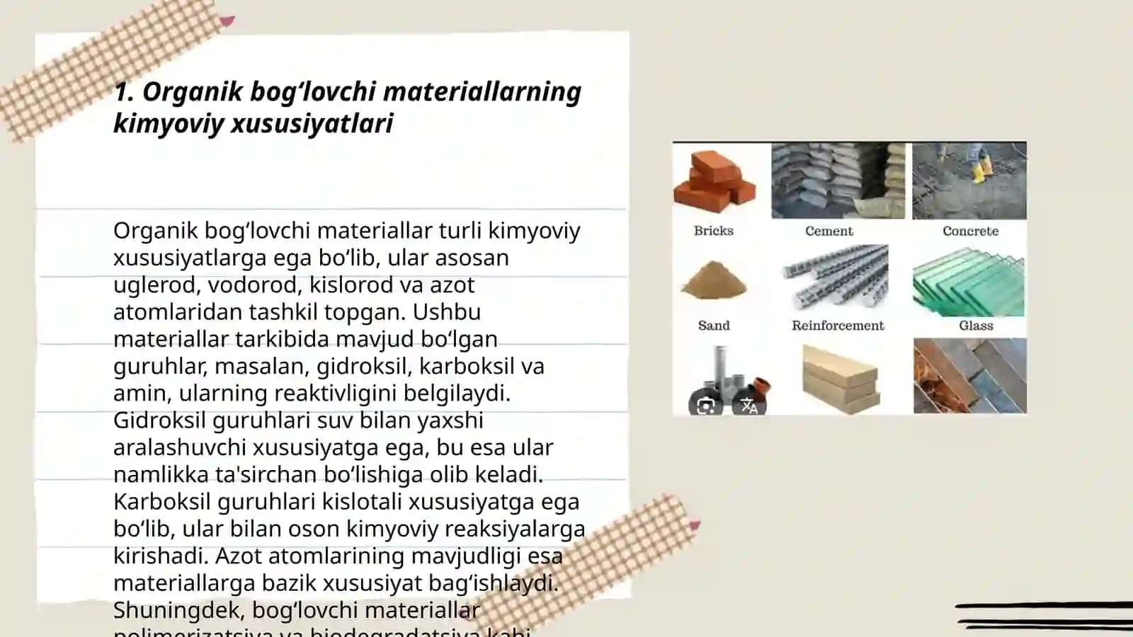 YOʻL QURILISHI MATERIALLARI FANI 3