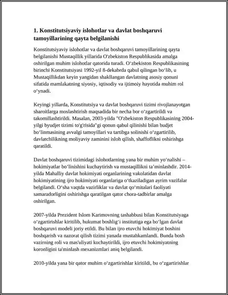 Konstitutsiyaviy islohotlar va davlat boshqaruvi tamoyillarining qayta belgilanishi 3