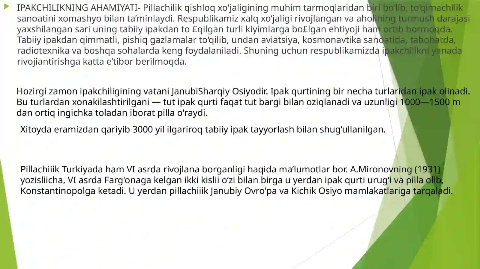 TUT IPAK QURTI URUG’INI JONLANTIRISHGA QOYISH MUDATLARI VA USULLARI 3