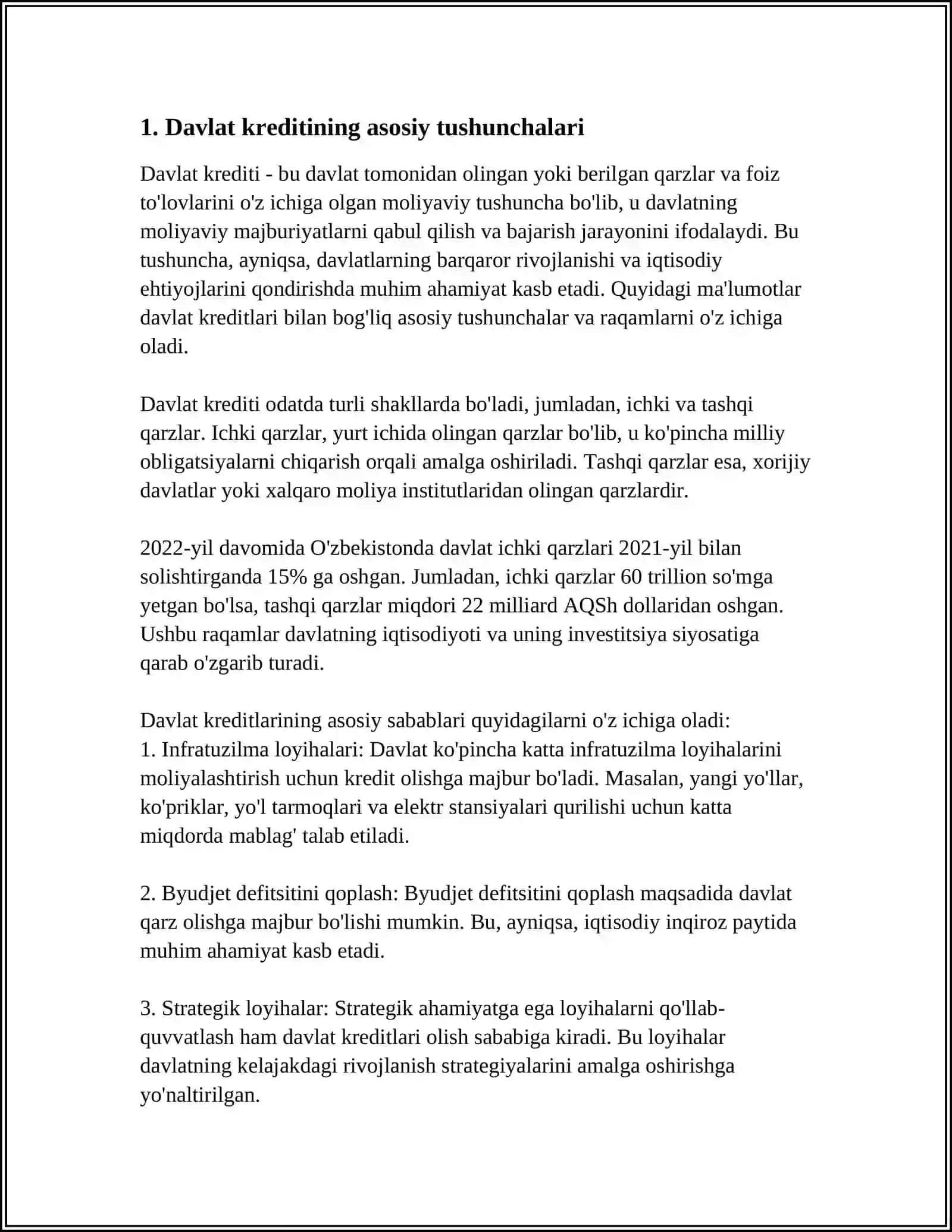 DAVLAT KREDITI 3