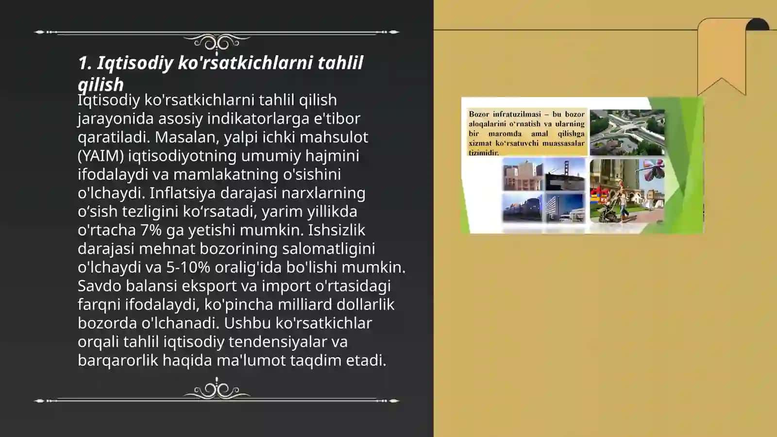 Iqtisodiy ko'rsatkichlarni tahlil qilish 3