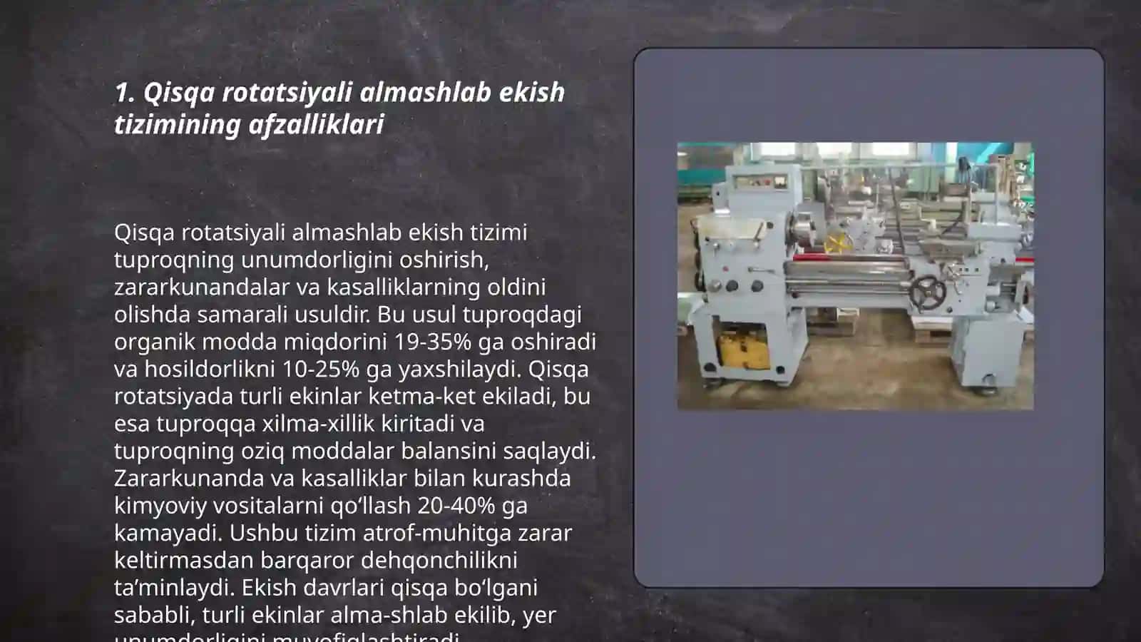 Qisqa rotatsiyali almashlab ekish tizimi 3