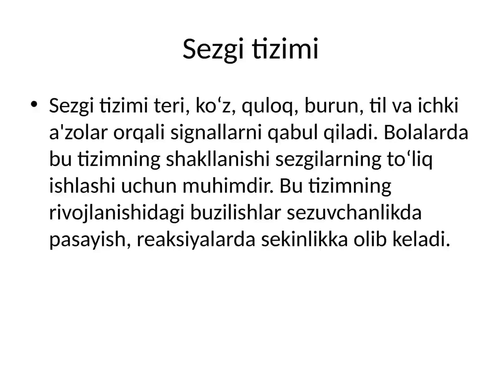 Markaziy asab va sezgi tizimining anatomik-fiziologik xususiyatlari 3