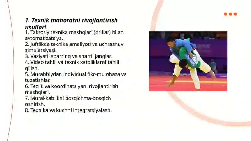 Kurashchilarning texnik-taktik va jismoniy tayyorgaligi 3