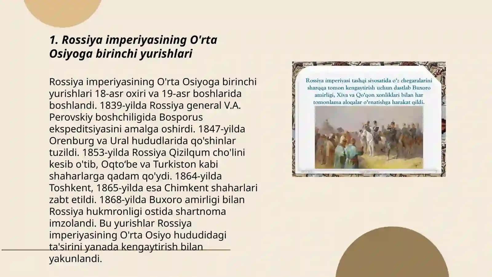 Rossiya Imperiyasining O'rta Osiyoga harbiy yurishlari 3