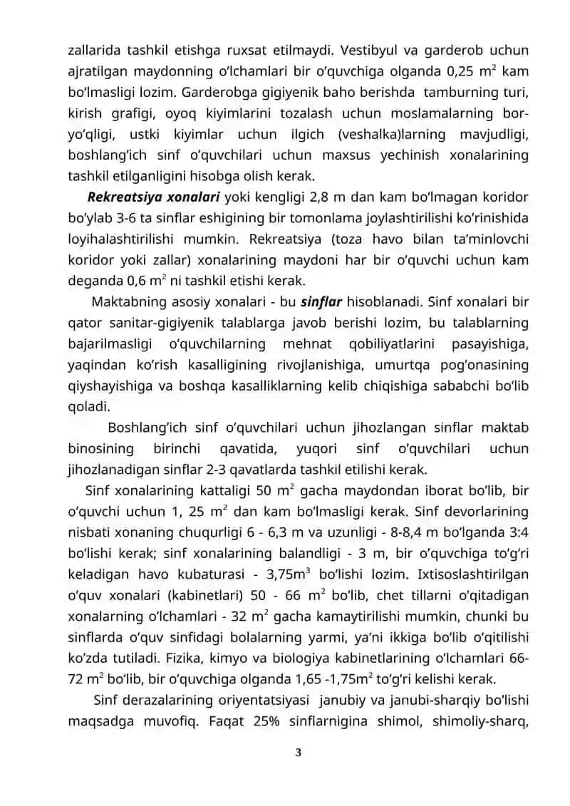 Maktabda o’qitish va tarbiyalash sharoitlarini optimallashtirish asoslari 3