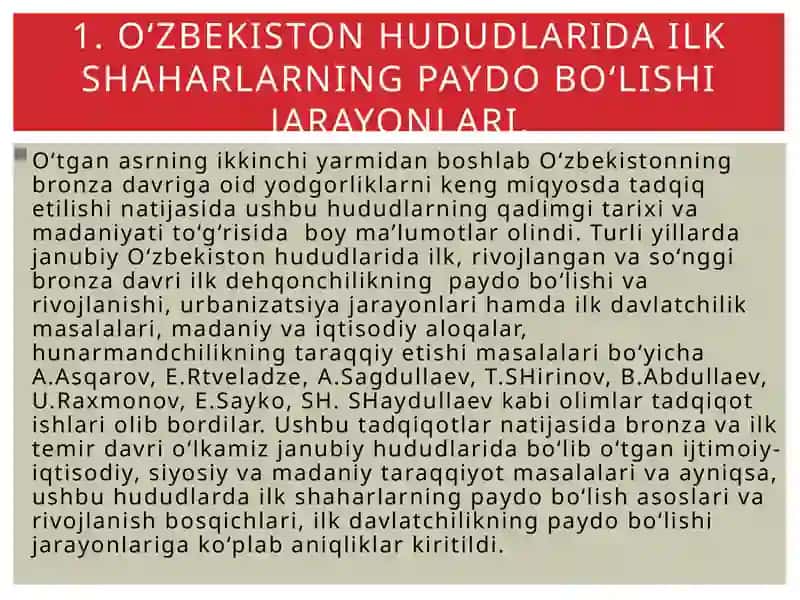 O‘zbekdavlatchiliginingshakllanishi 3