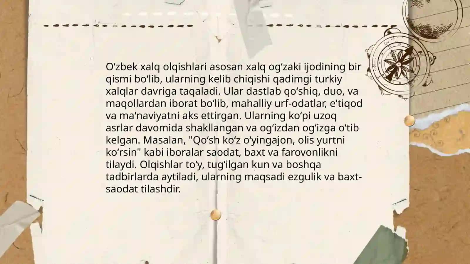 Oʻzbek xalq olqishlari va qargʻishlarini sharhlash va tahlil qilish 3