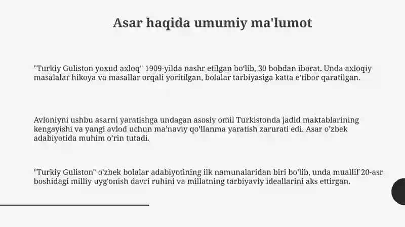 Turkiy Guliston yoxud axloq 3