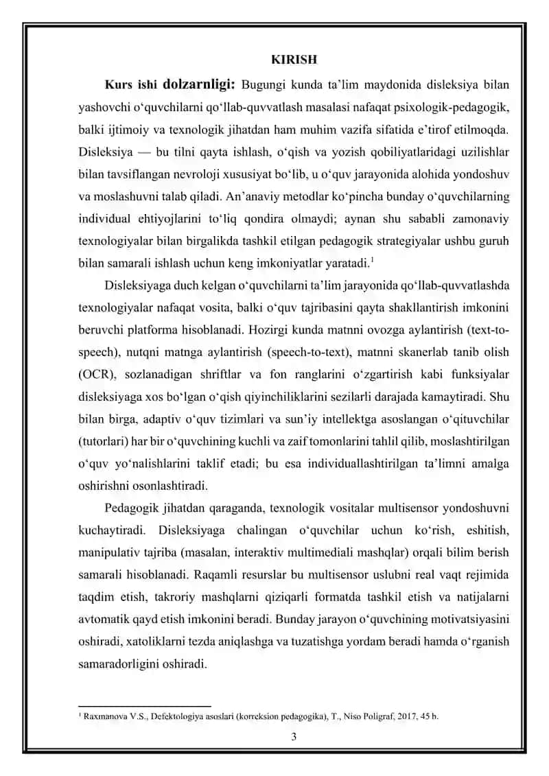 Disleksiya bor o'quvchilar bilan ishlashda zamonaviy texnologiyalar 3
