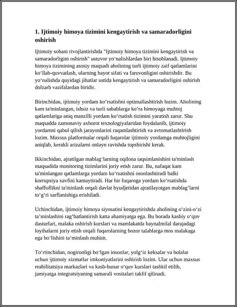 IJTIMOIY SOHANI RIVOJLANTIRISHNING USTUVOR YO'NALISHLARI 3