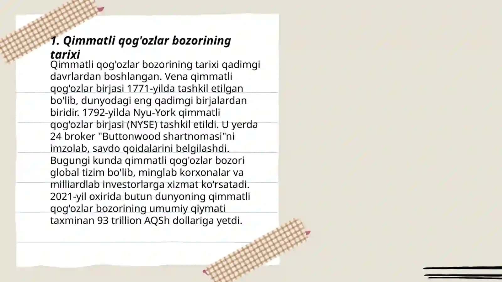Qimmatli qogʻozlar bozori 3