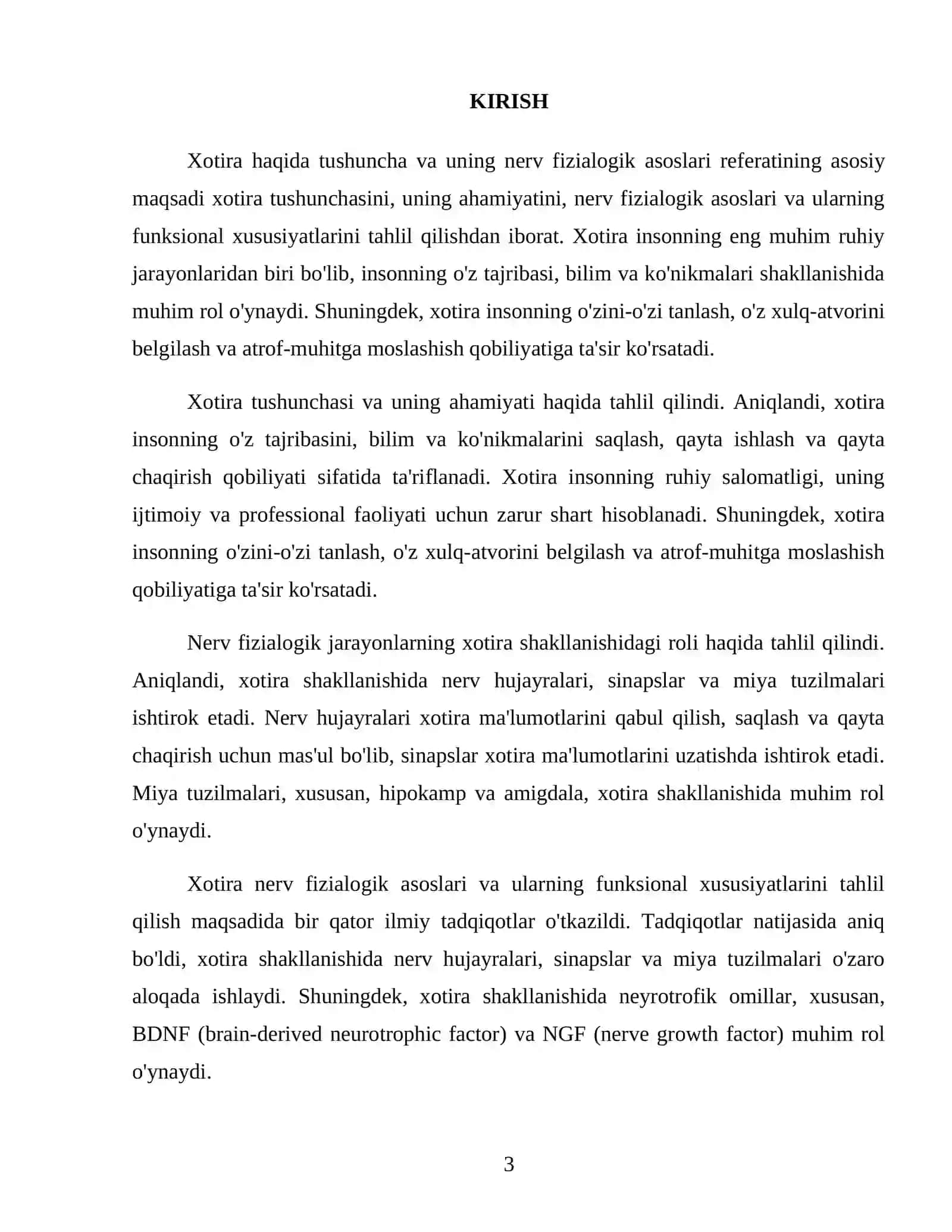 Xotira haqida tushuncha va uning nerv fizialogik asoslari 3