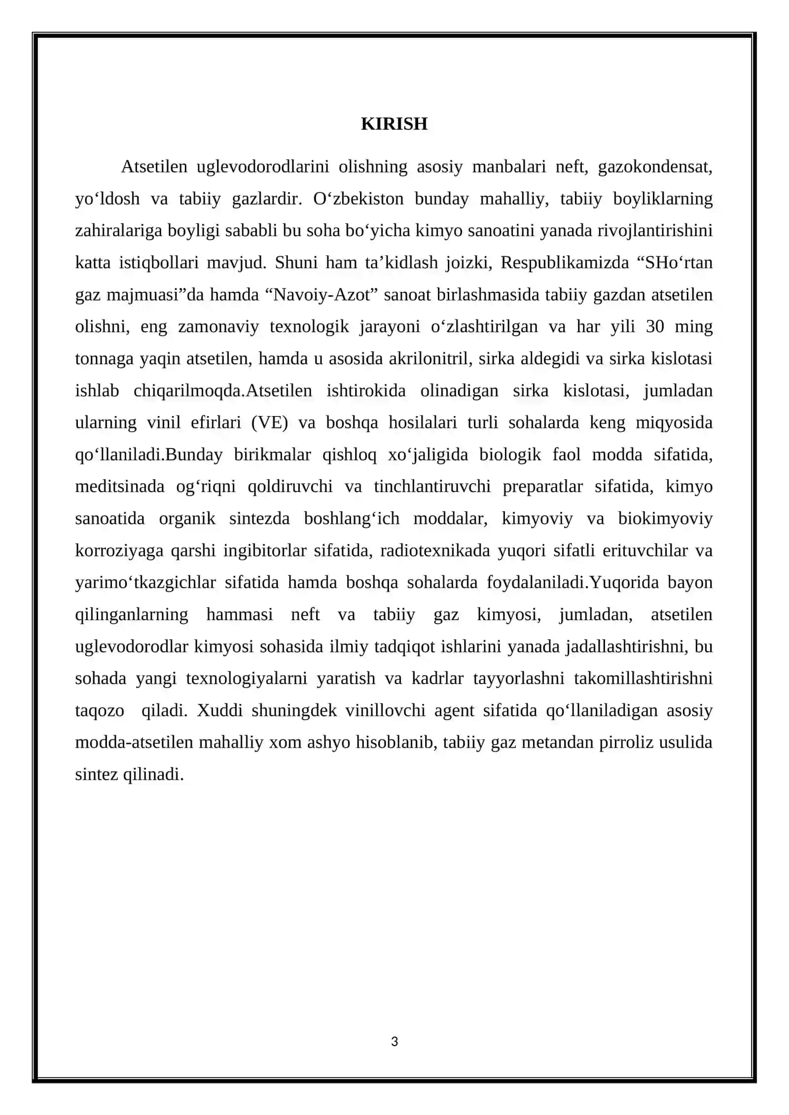 Vinilatsetilen va uning o’ziga xos xususiyatlari 3