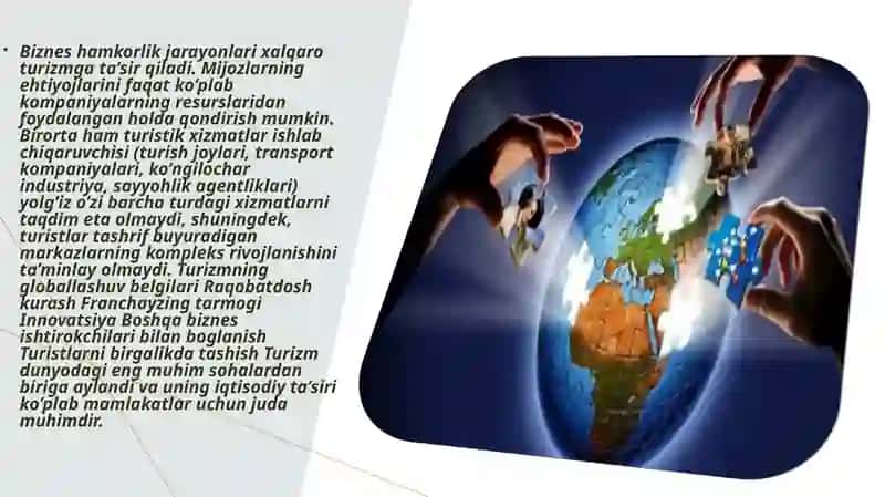 Xalqaro turizmning globallashuv jarayoni 3