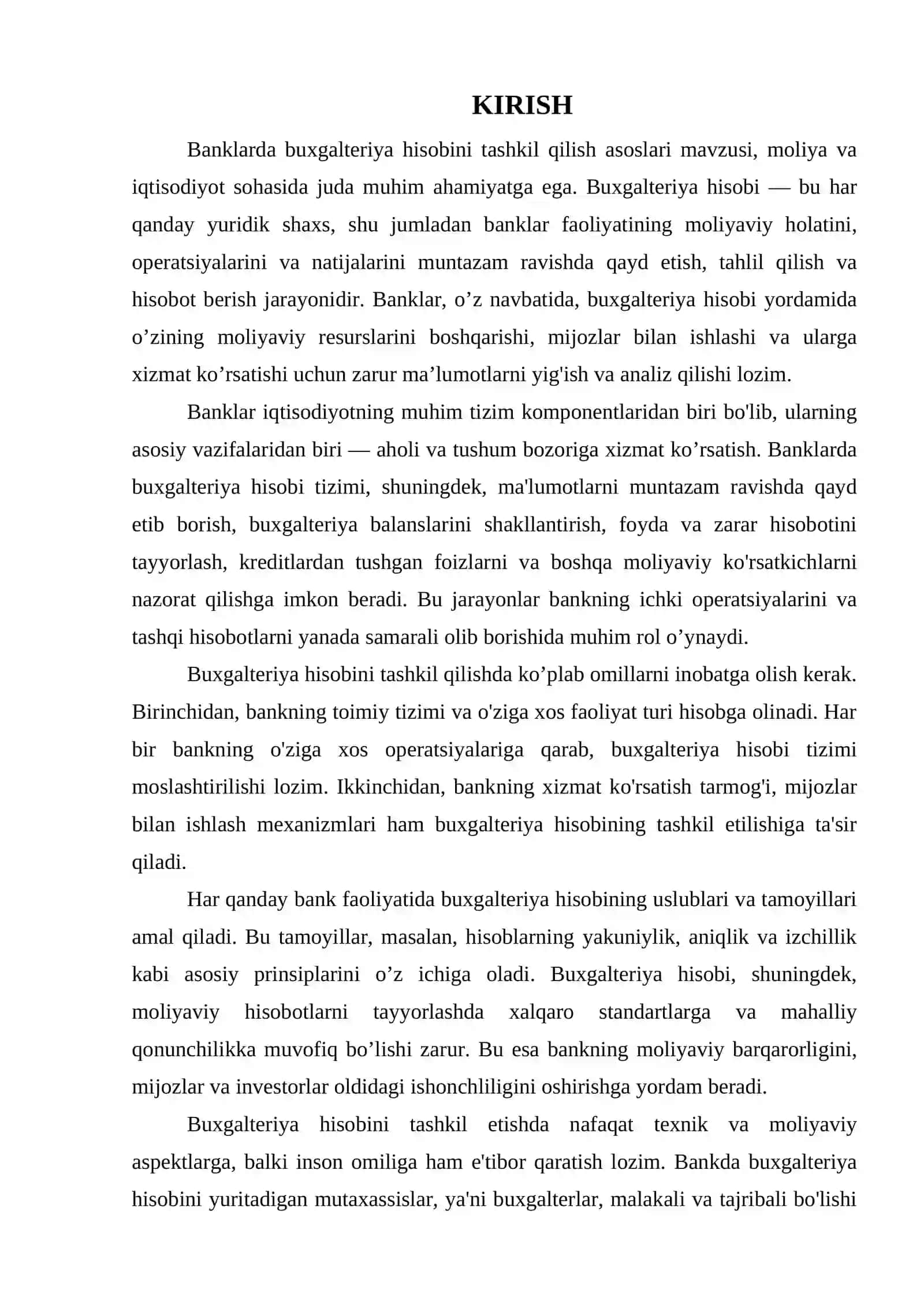 BANKLARDA BUXGALTERIYA HISOBINI TASHKIL QILISH ASOSLAR 3