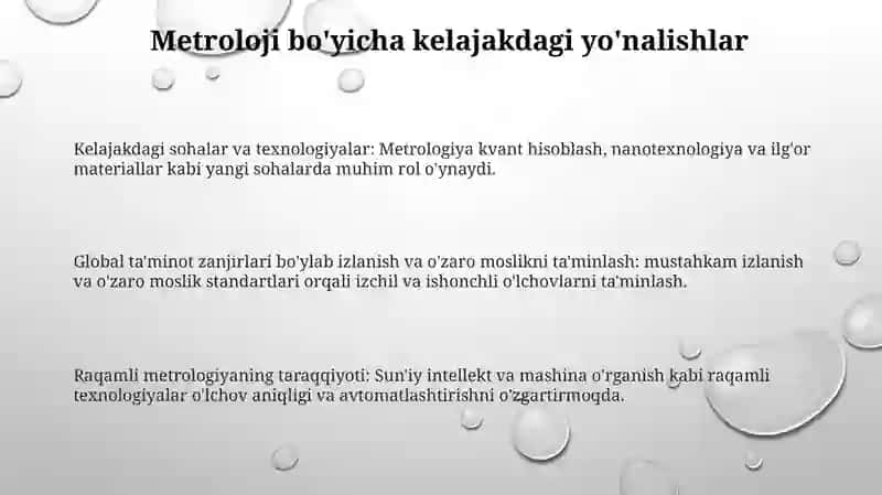 Metrologiyada Kattaliklar birliklarning oʻlchamini qayta tiklash saqlash va uzatish 3
