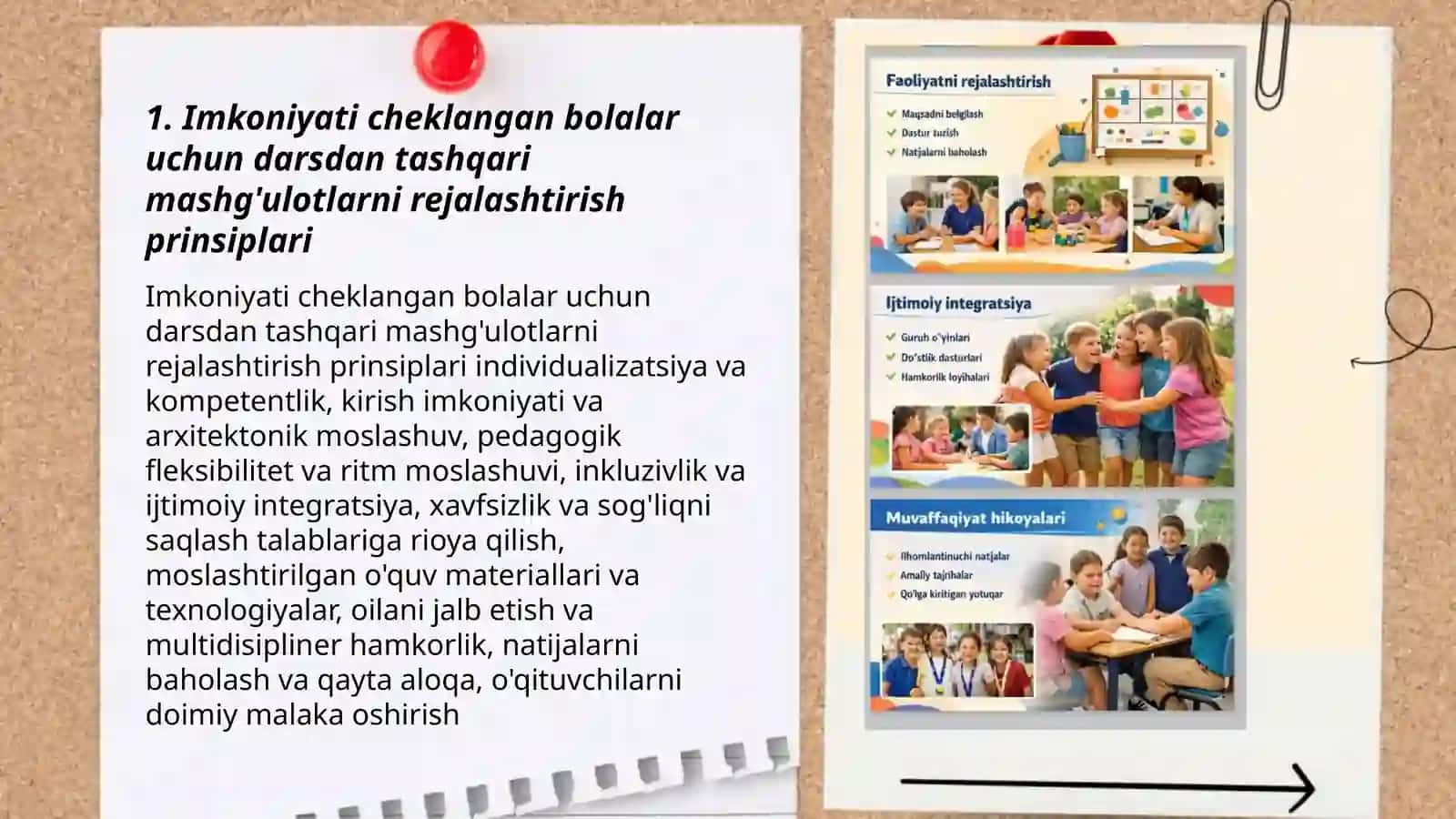 Imkoniyati cheklangan bolalarni darsdan tashqari jarayonini tashkil etish 3