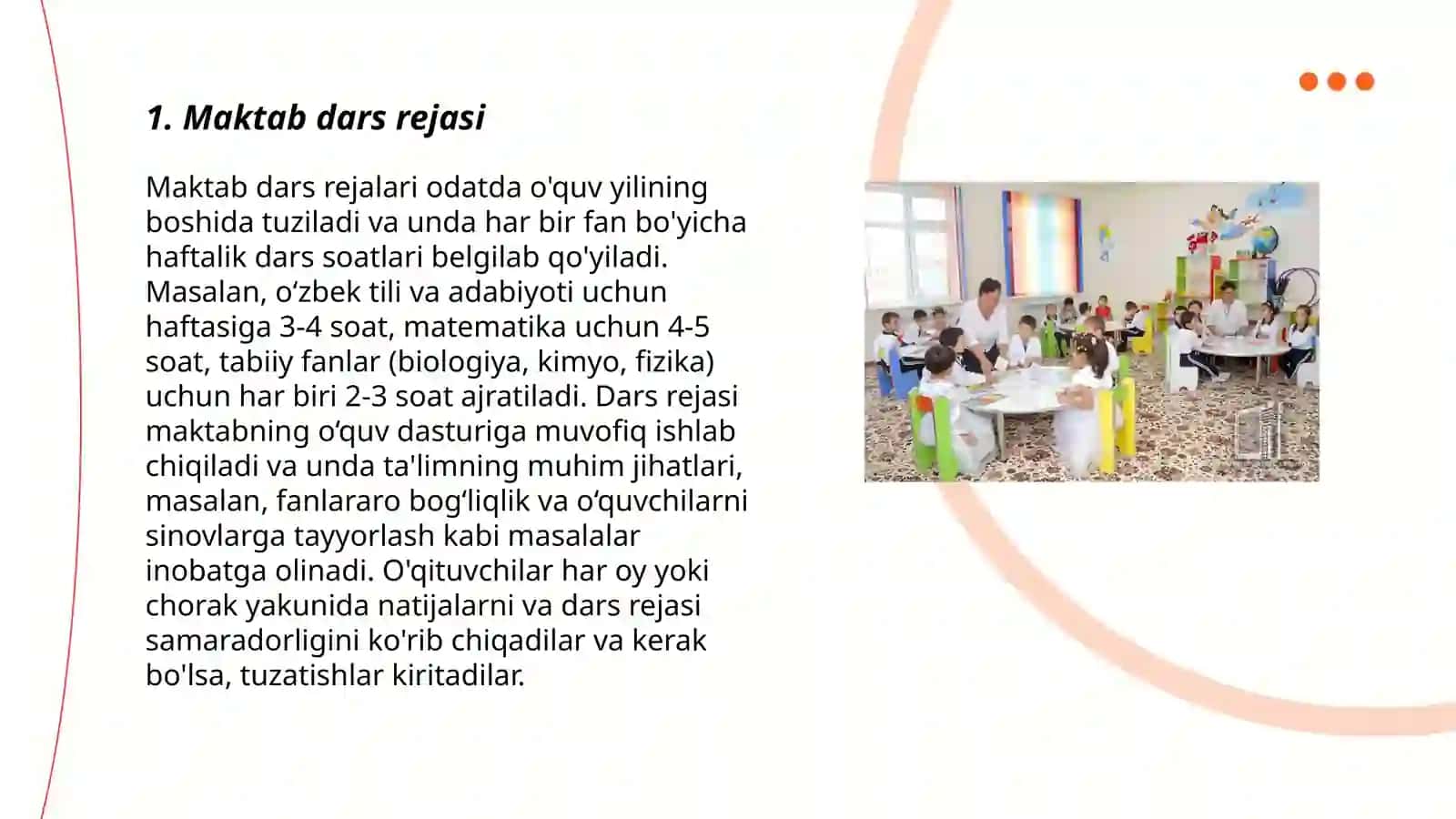 Maktab dars rejasi 3