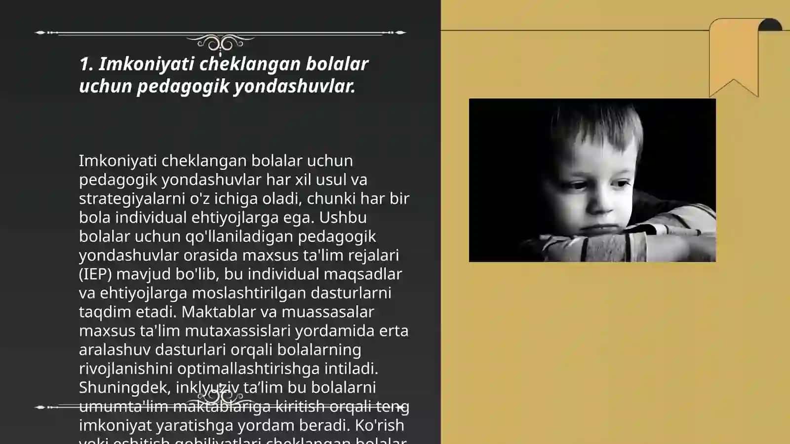 Imkoniyati cheklangan bolalarga korreksion yordamni tashkil etish va ularning huquqiy, pedagogik aspektlari 3