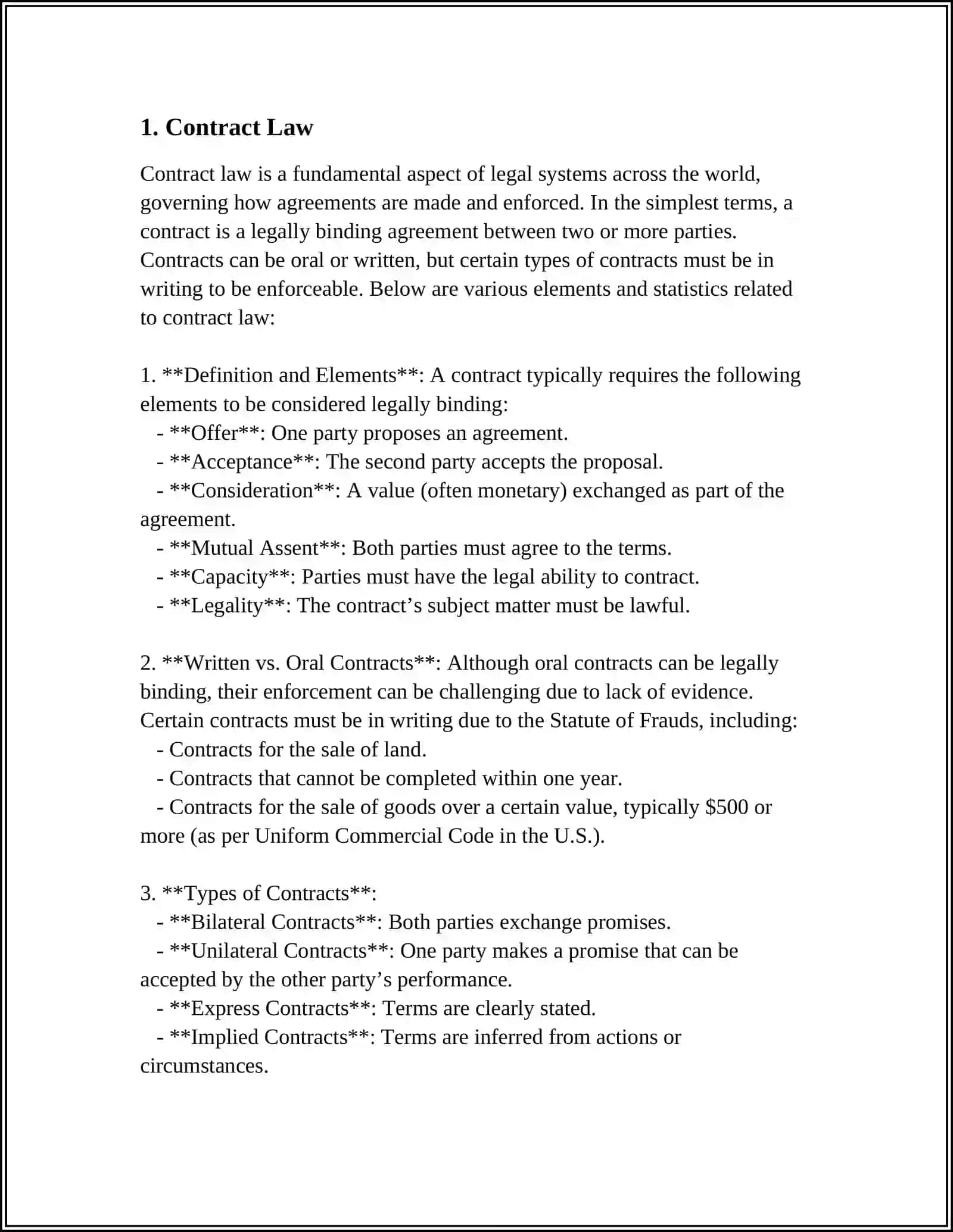 Contract Law Course 3