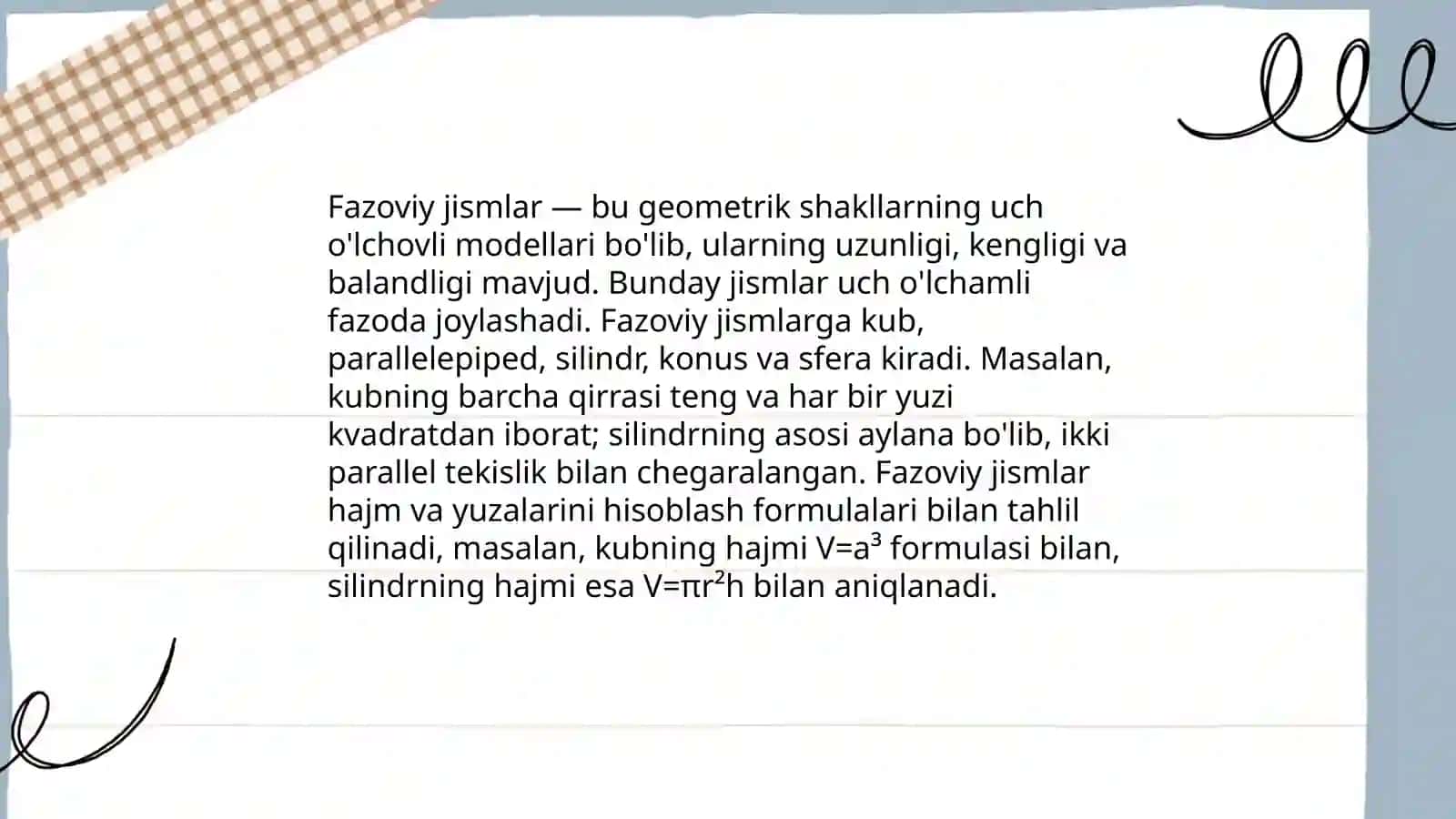 Fazoviy jismlar 3