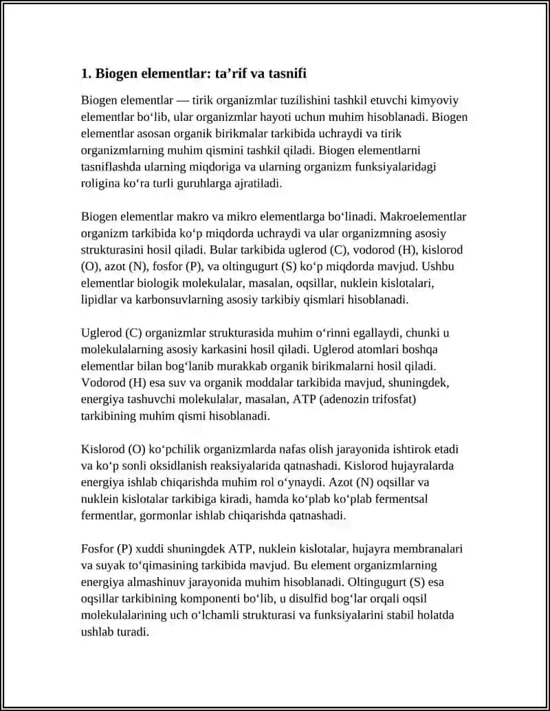 BIOGEN ELEMENTLAR VA ULARNING AHAMIYATI (BIOLOGIYA FAKULTETI) 3
