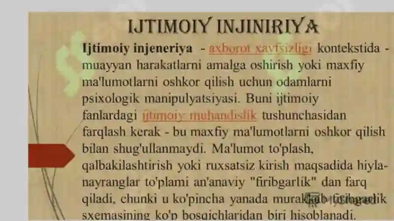 Ijtimoiy injeneriyada xujumlar tahlili 3