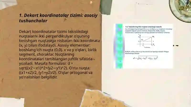 Dekart koordinatalar tizimi 3