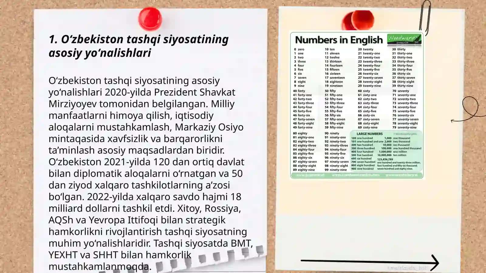 O‘zbekiston tashqi siyosatining asosiy yo‘nalishlari 3