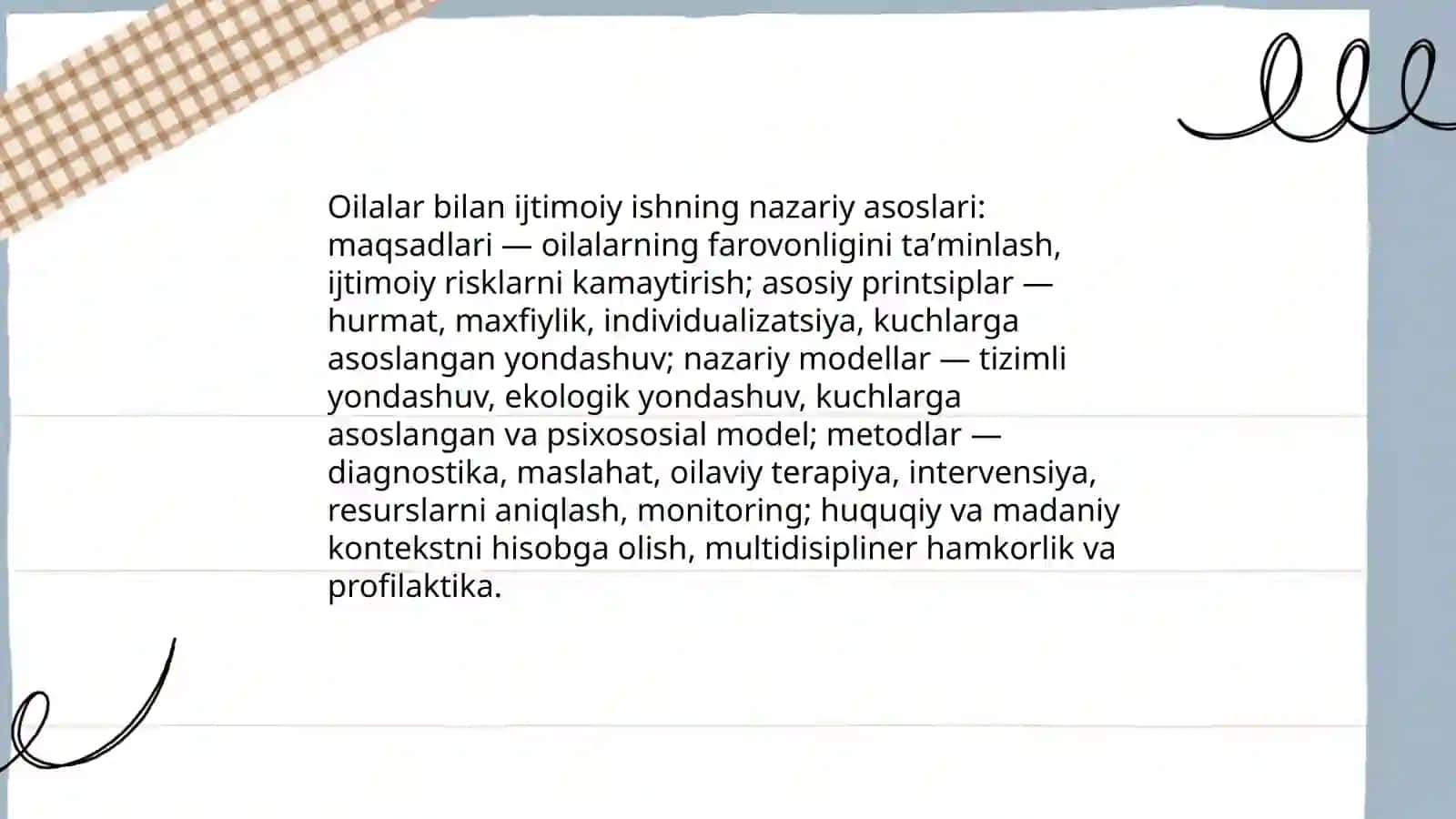 Oilalar bilan ijtimoiy ishning nazariy asoslari 3