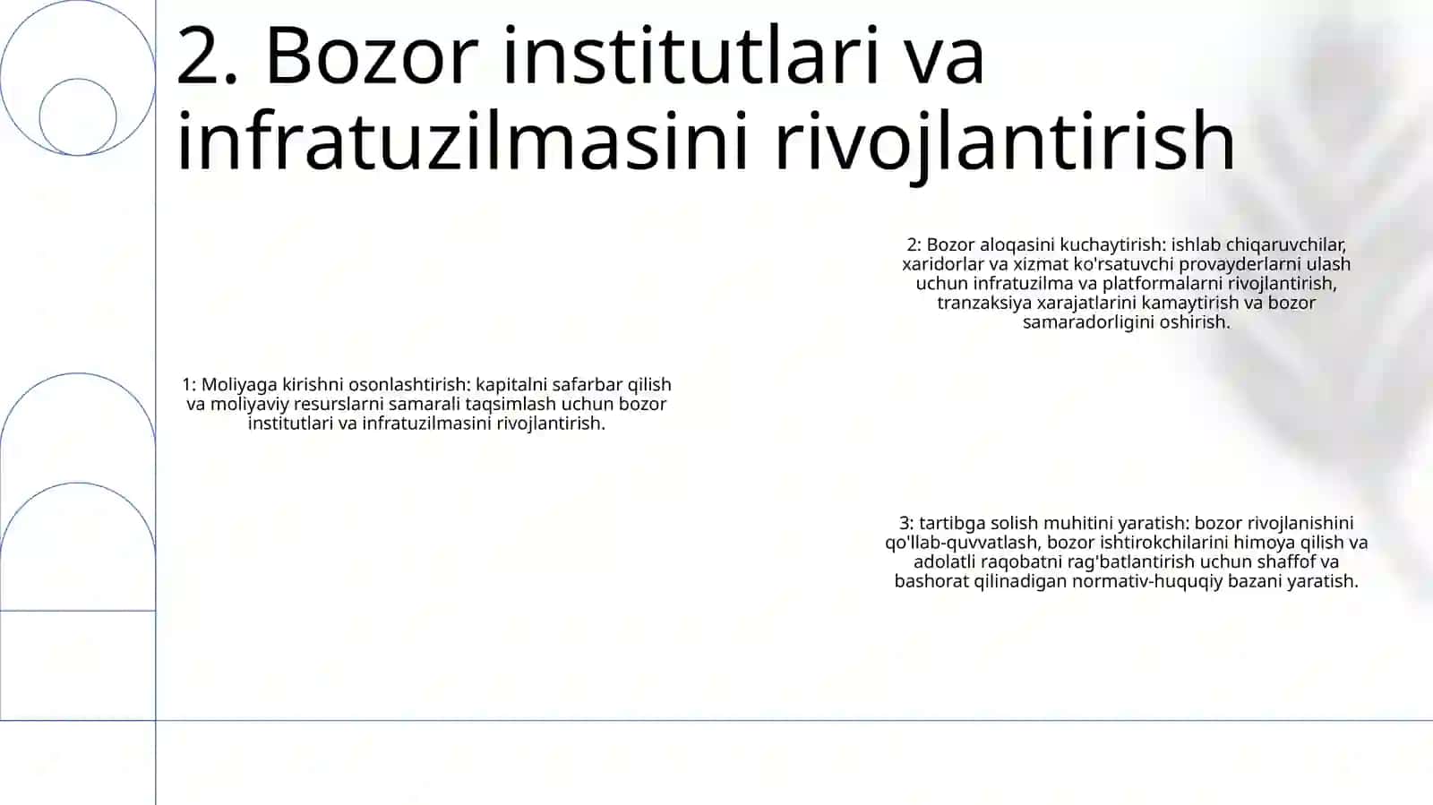 O'Zbekistonni Yanada Rivojlantirish Bo'Yicha " Harakatlar Strategiyasi " Ning Asosiy Yo'Nalishlari 3
