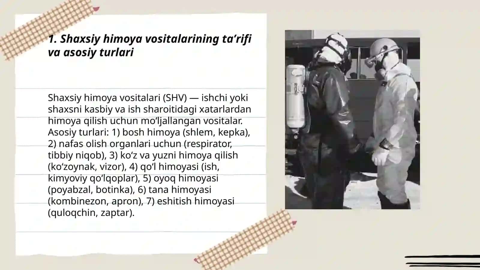 Shaxsiy himoya vositalari va tibbiy vositalar 3