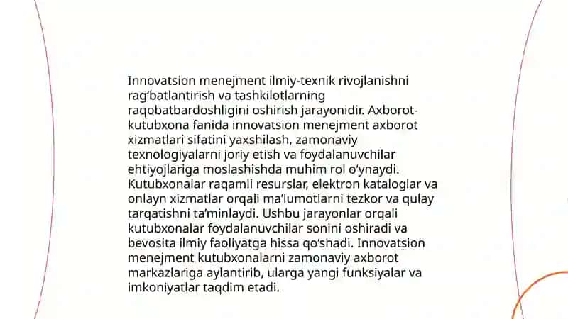 Innovatsion menejment axborot-kutubxona fanida 3
