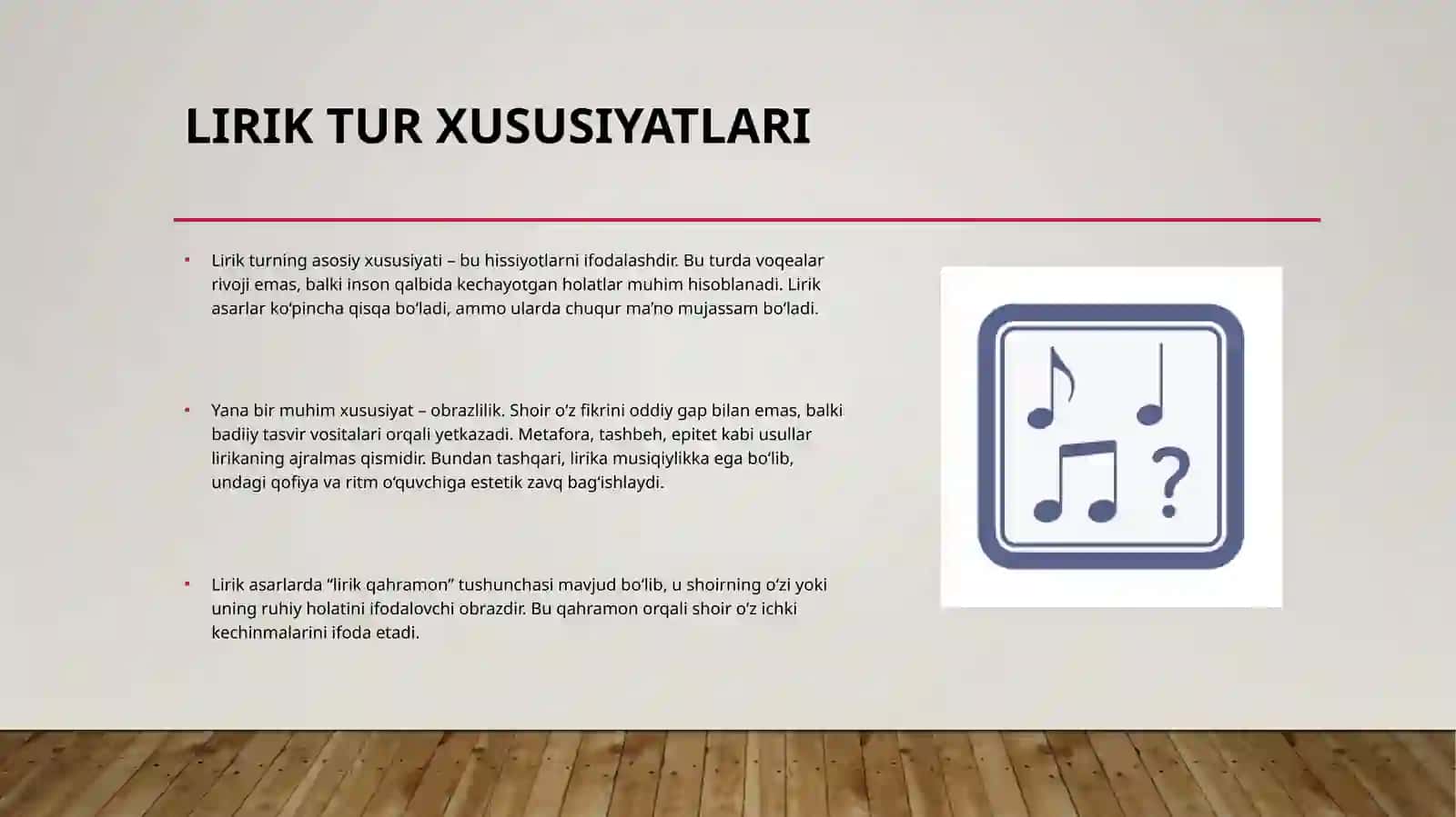 Lirik tur va uning janrlari 3