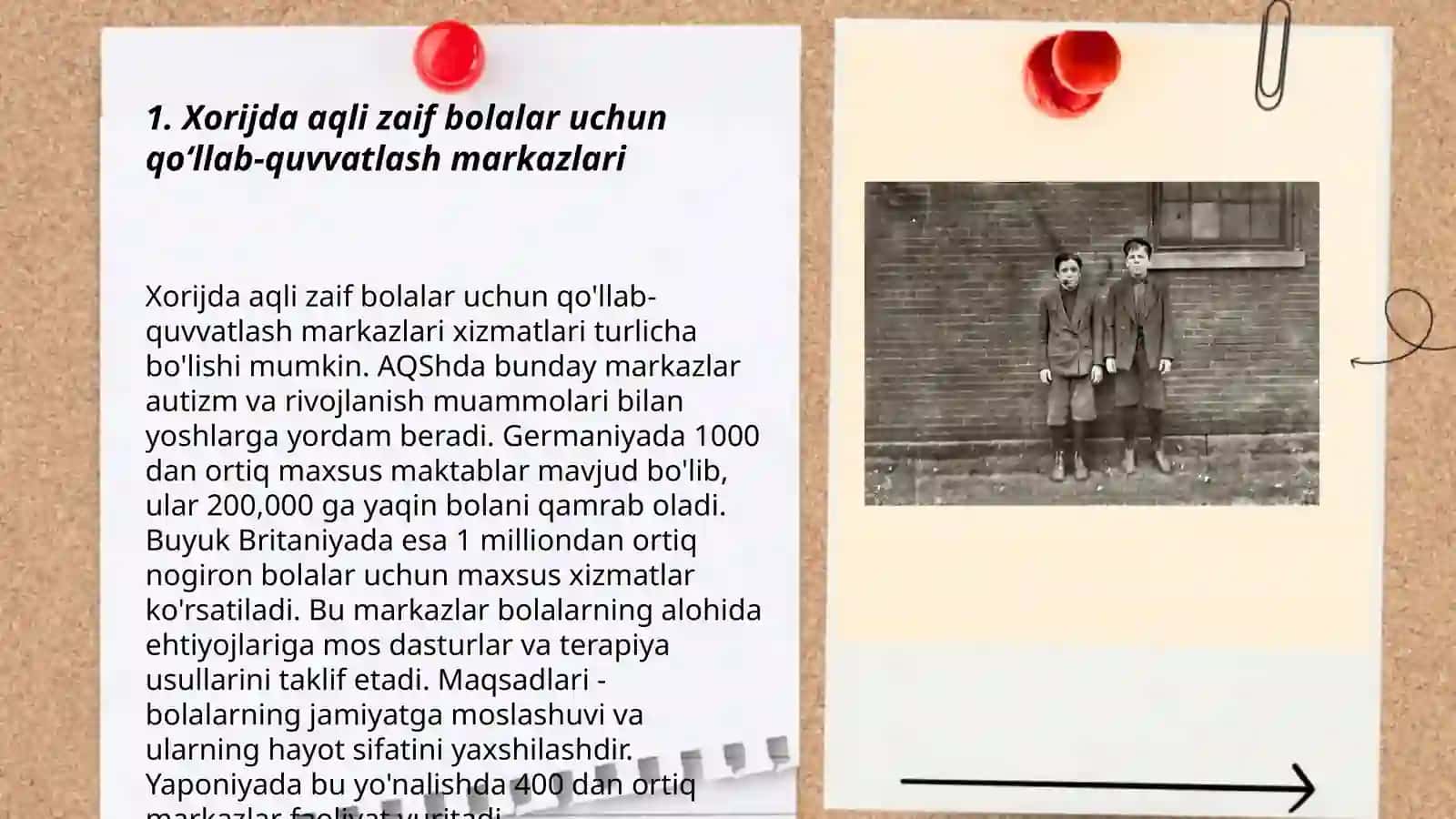 Xorijda aqli zaif bolalarga koʻrsatiladigan yordam 3