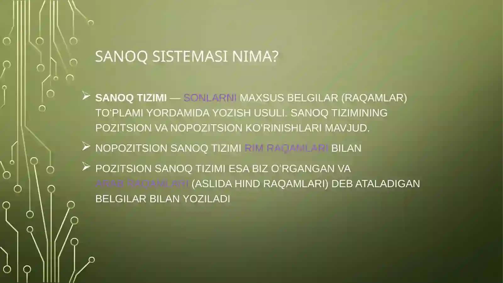 Kompyuter Ishida ikkilik sanoq sistemasidan foydalanish nazaryalari 3