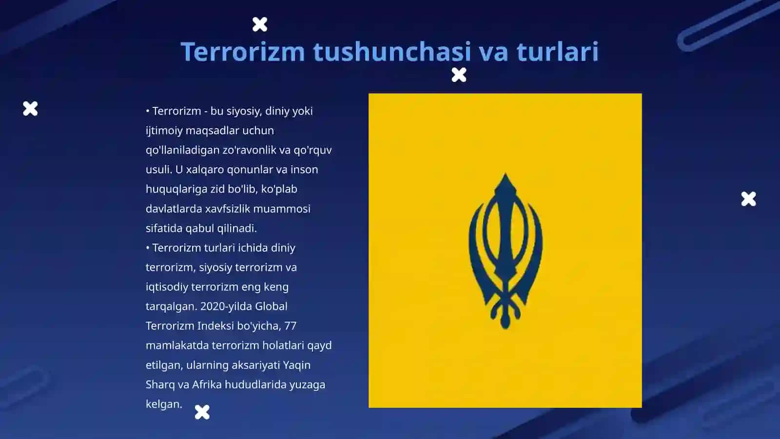 Terrorizm, fundamentalizm, aqidaparastlik tushunchalari 3