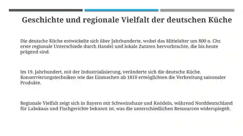 Essen und Trinken in Duetschland 3