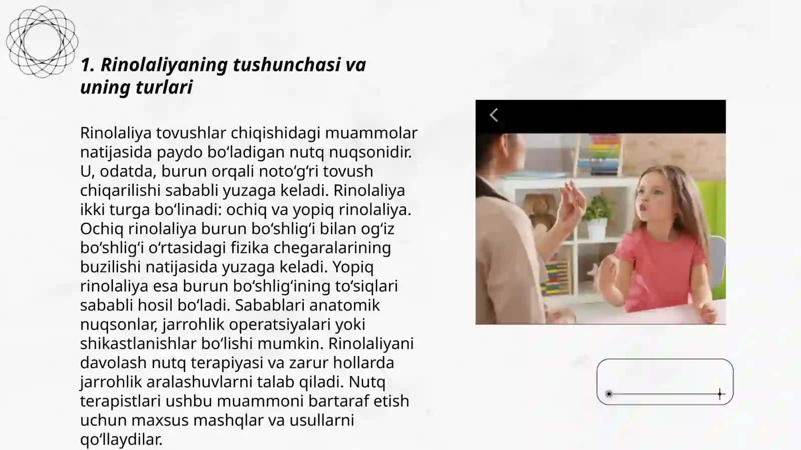 Rinolalik bolalar bilan olib boriladigan logopedik ishni rejalashtiring 3