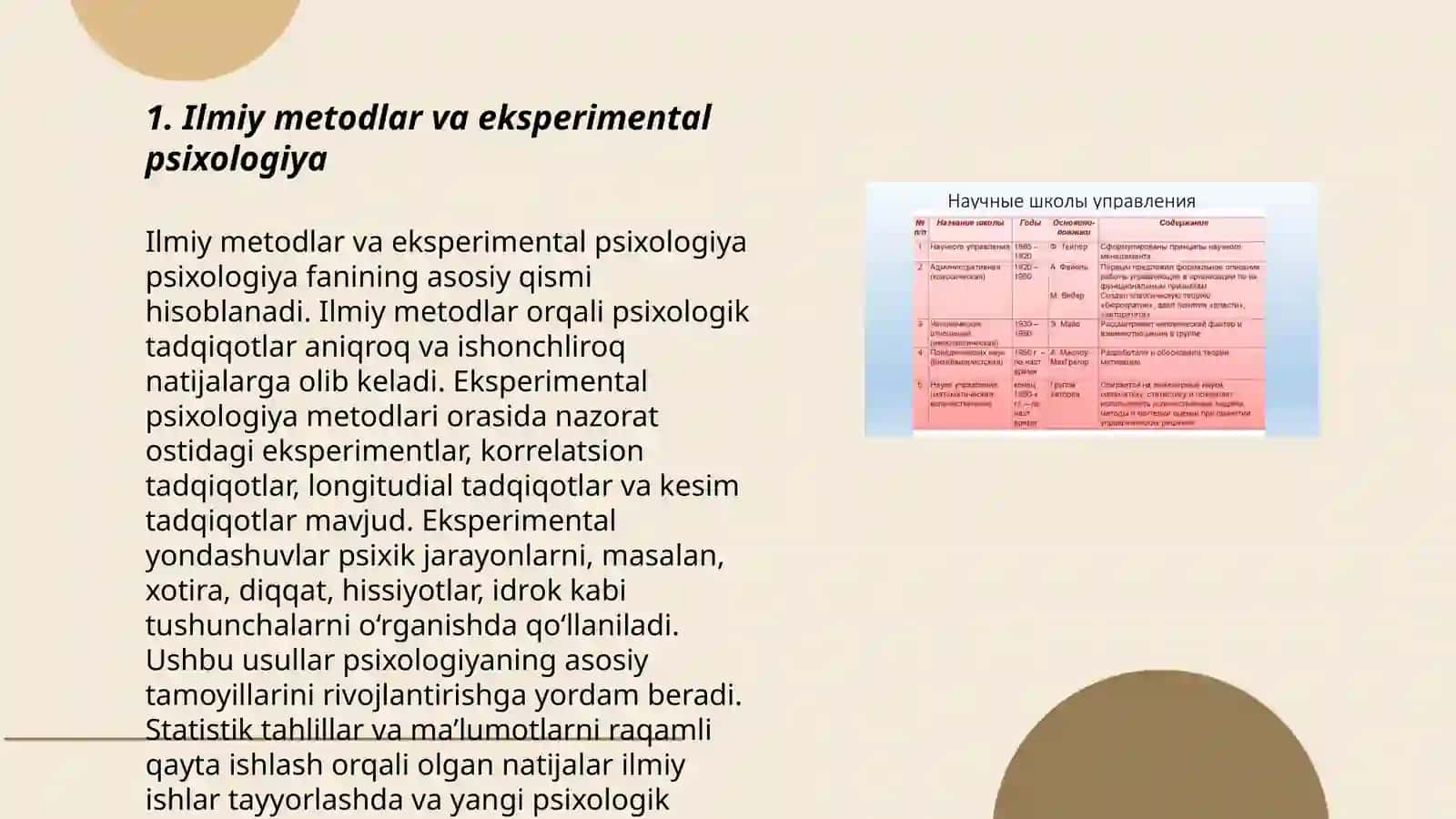 Ekspremental psixologiya g'oya faroz va uni tekshirish palonchiyev palonchi 3