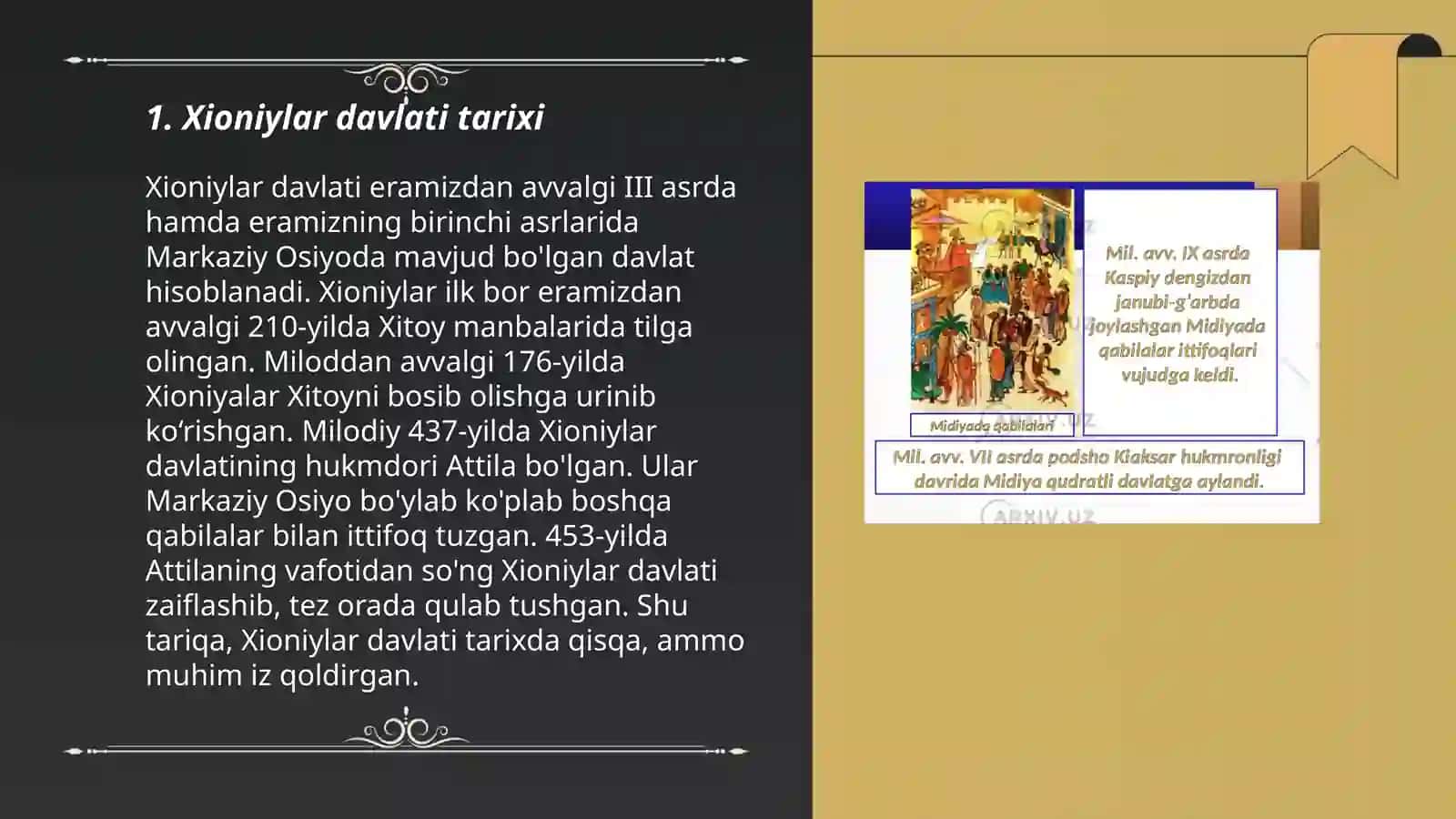 Xioniylar davlati tarixi 3