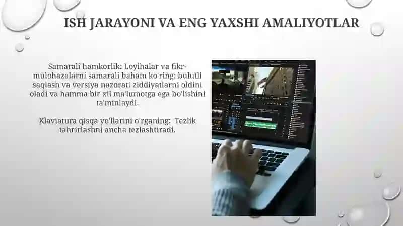 Ish jarayoni va eng yaxshi amaliyotlar 3